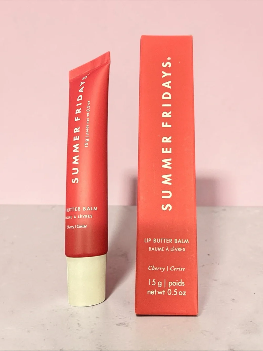 Summer Fridays Cherry Lip Butter Balm - Red Coral